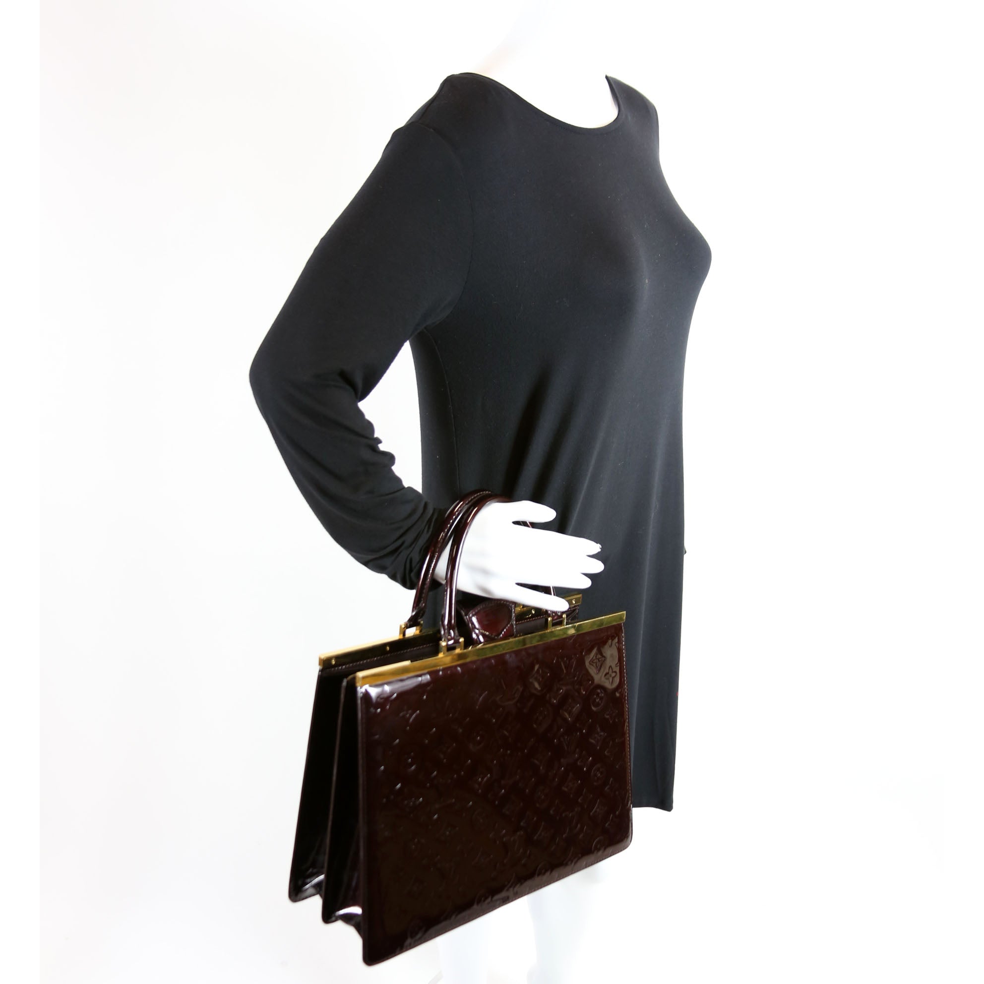Deesse GM Bag Vernis Burgundy