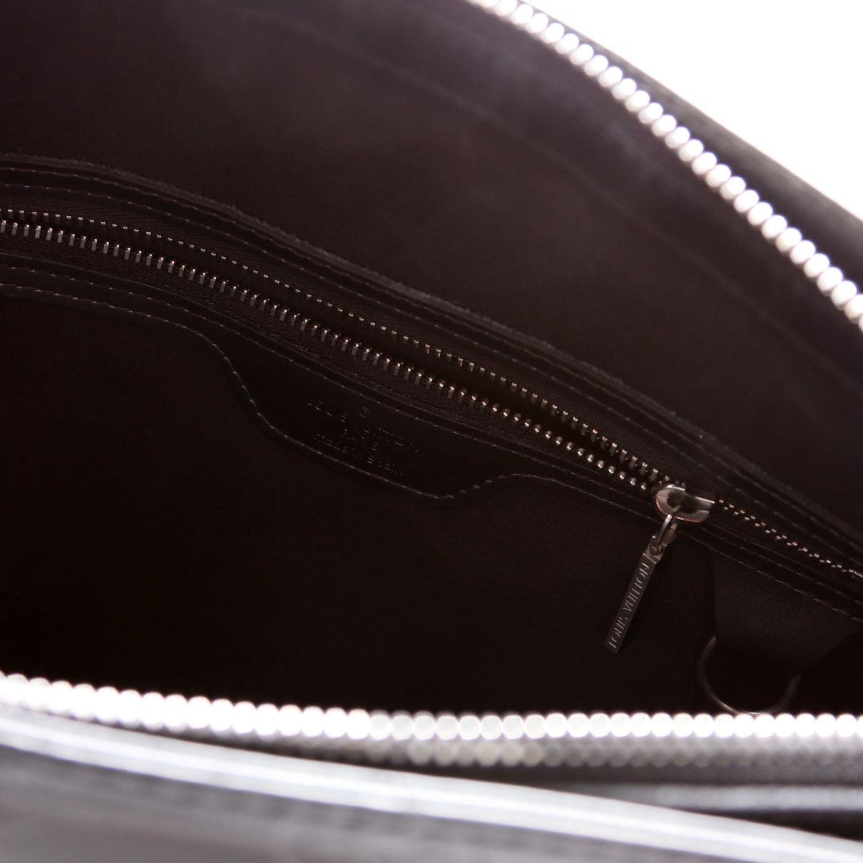 Stockton Monogram Matte Leather Silver
