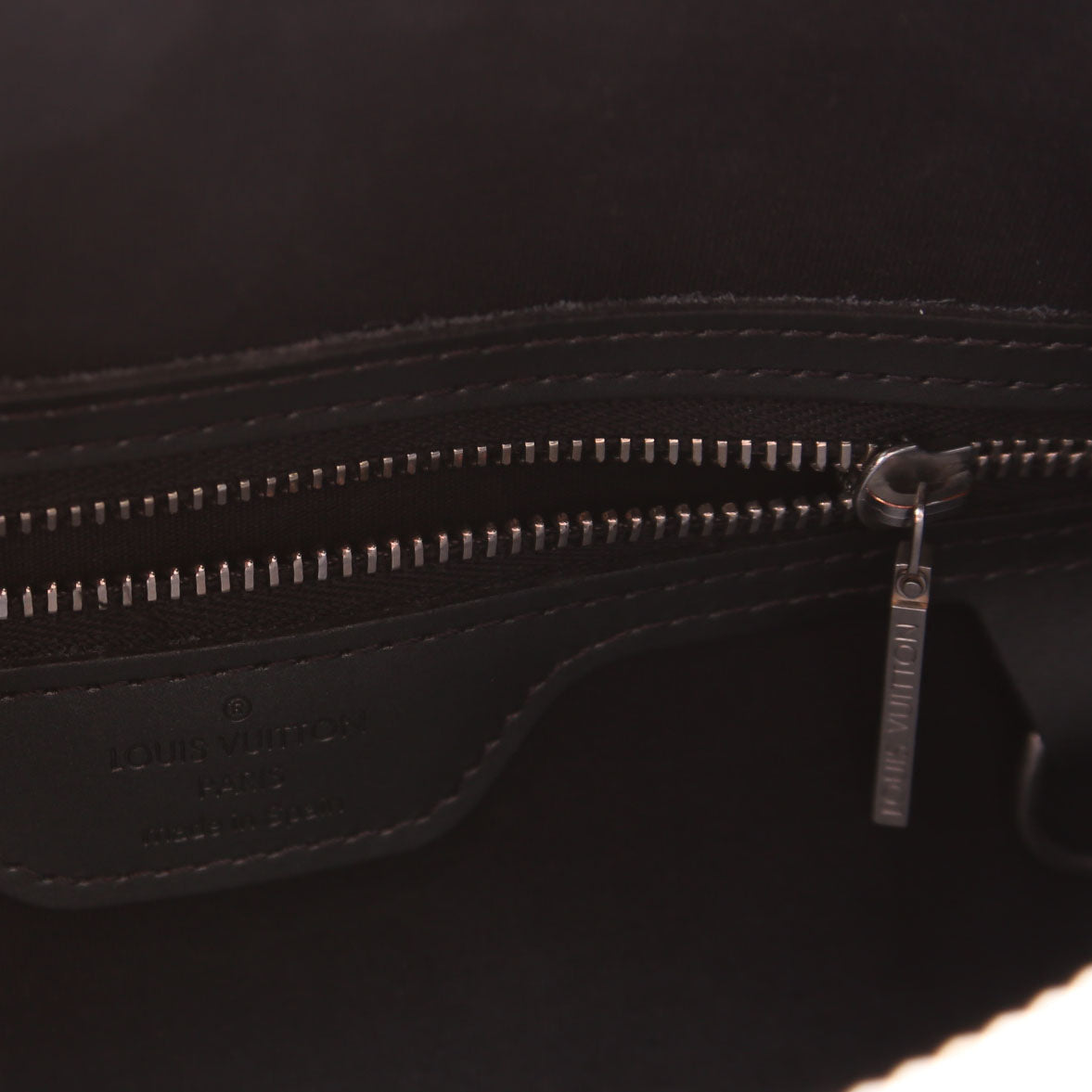 Stockton Monogram Matte Leather Silver