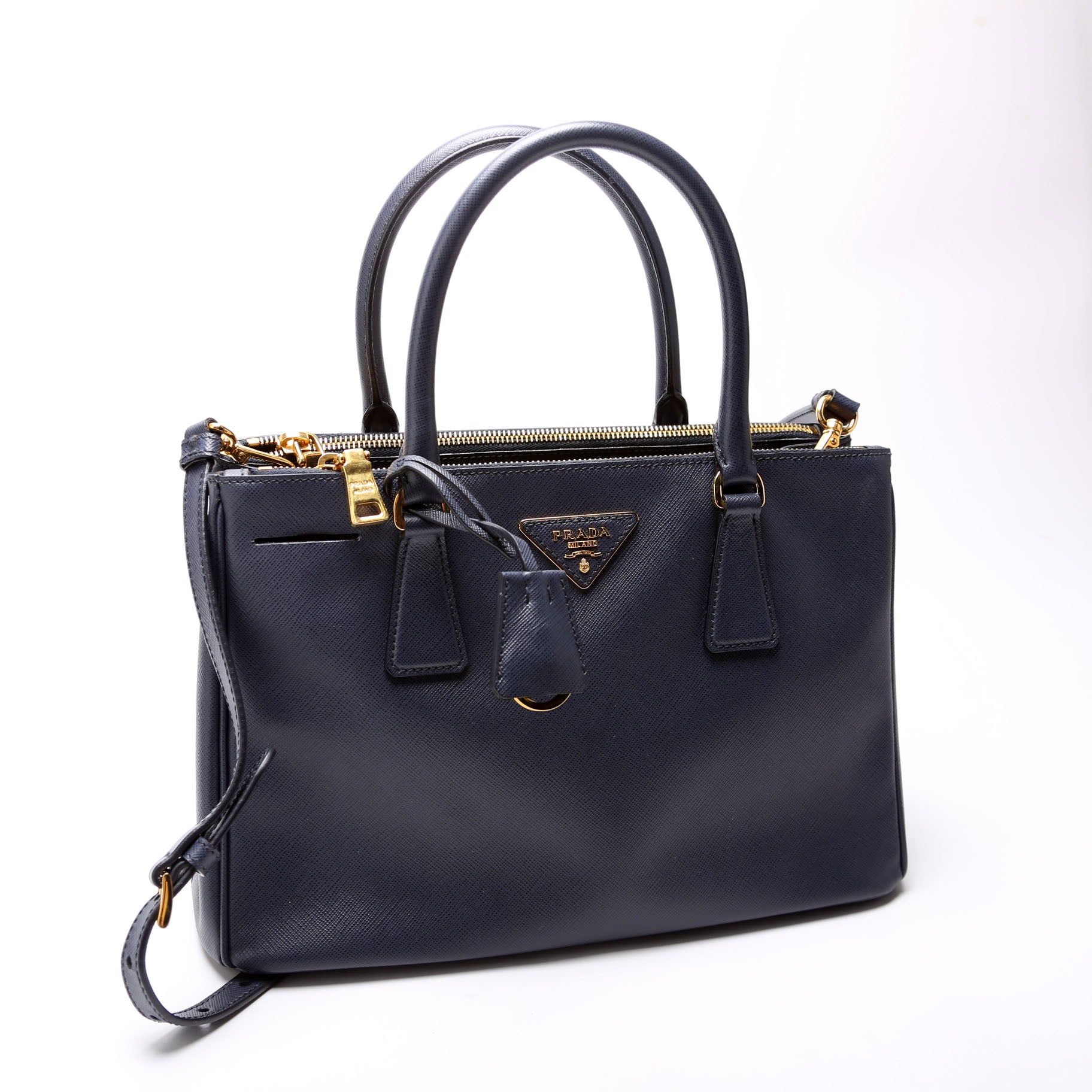 Saffiano Galleria Small Navy
