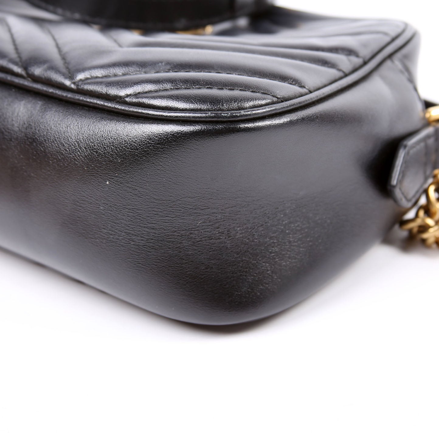 447632 Marmont Small Leather Camera Black