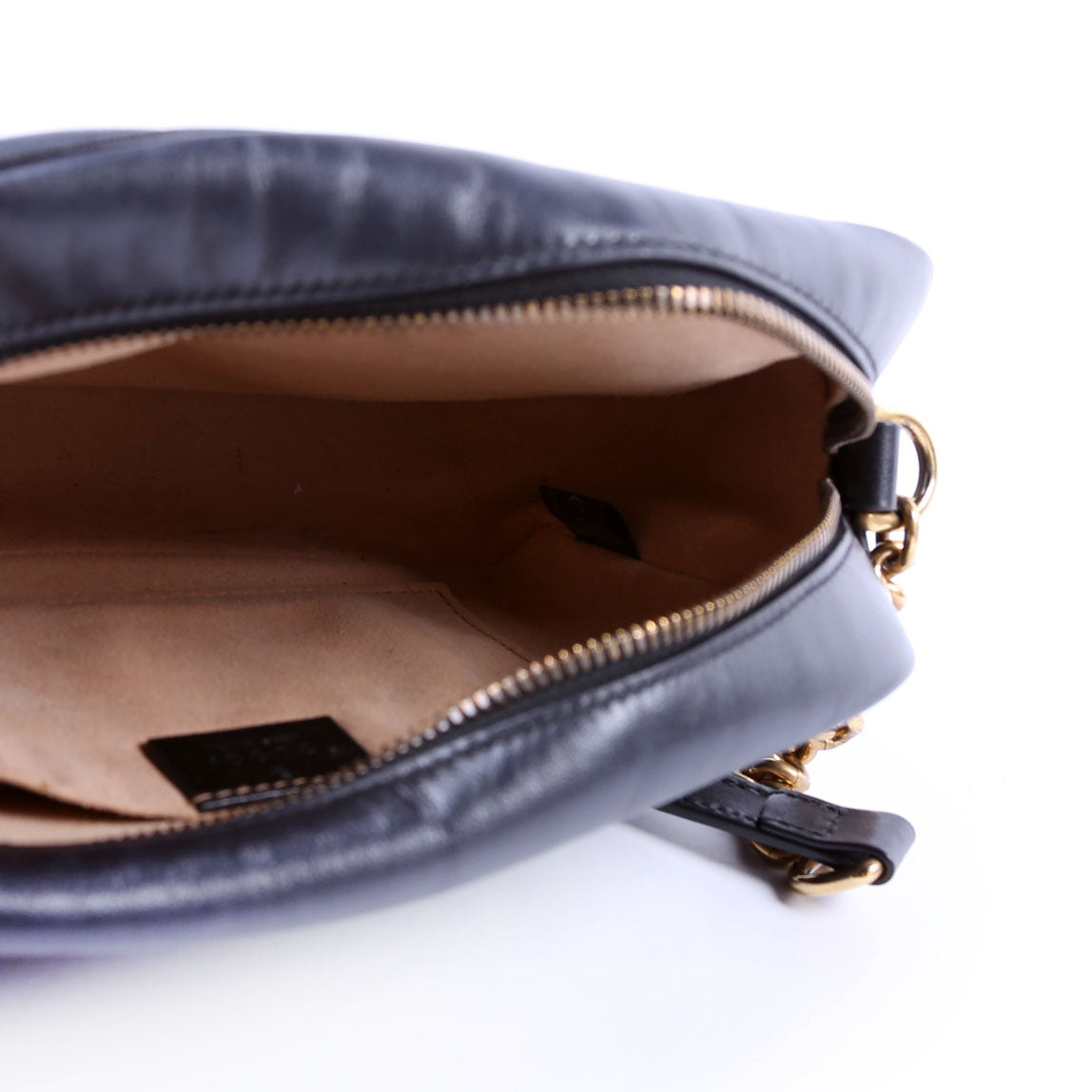 447632 Marmont Small Leather Camera Black