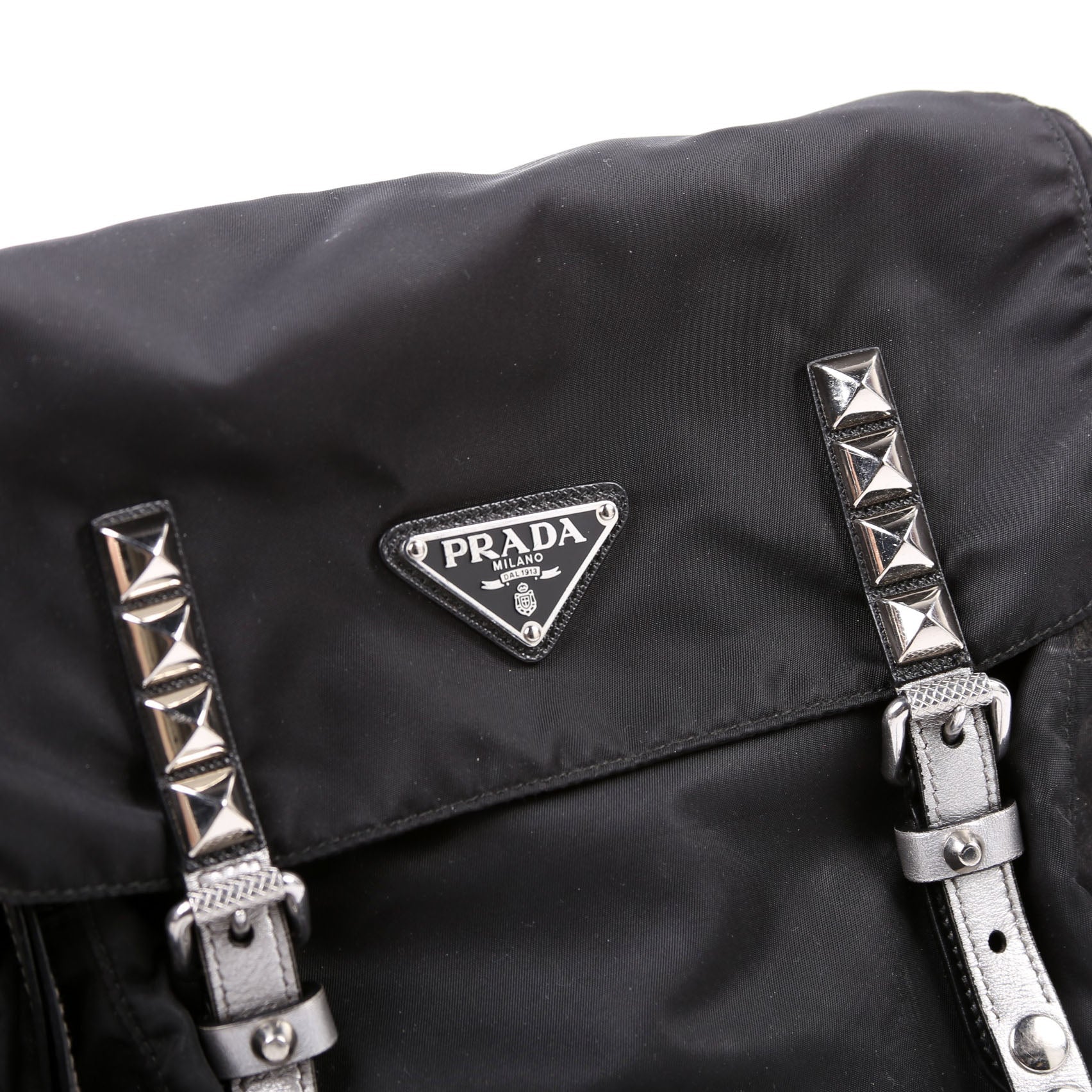 New Velanylon Studded Messenger Black