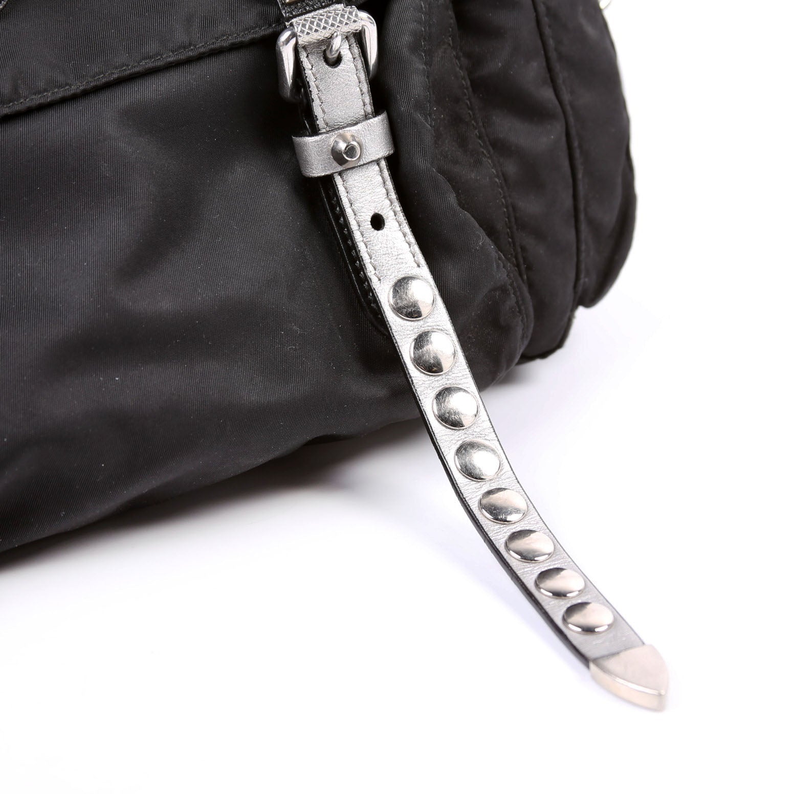 New Velanylon Studded Messenger Black