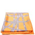 Bolduc 90CM Silk Scarf Orange