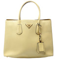 Saffiano Cuir Double Large Yellow
