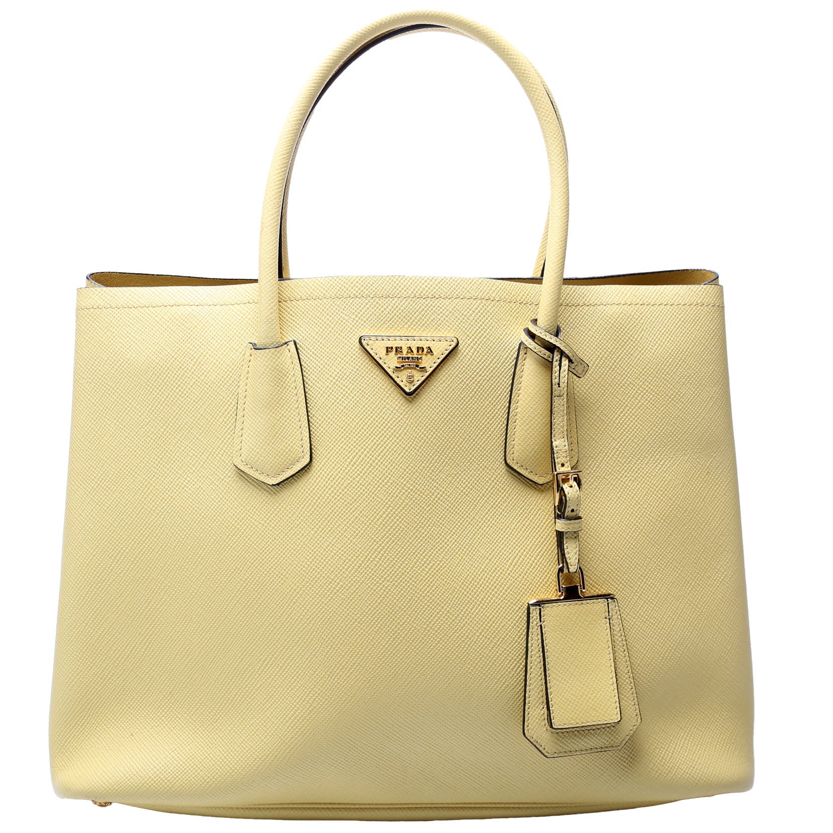 Saffiano Cuir Double Large Yellow