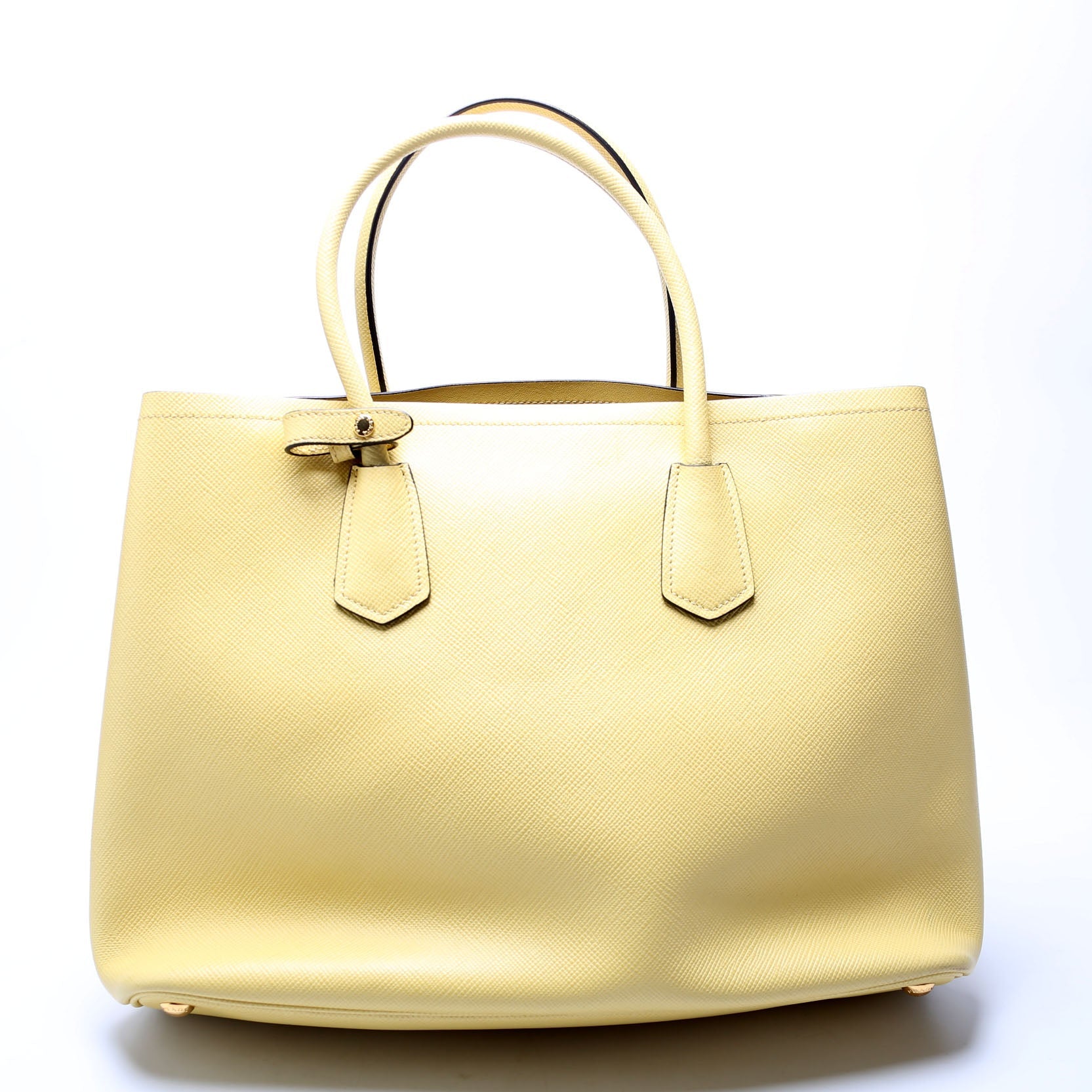 Saffiano Cuir Double Large Yellow