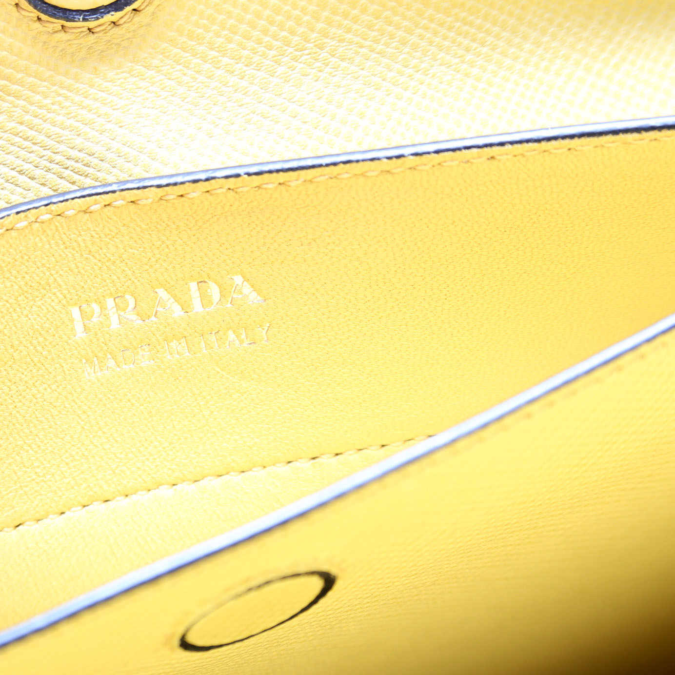 Saffiano Cuir Double Large Yellow