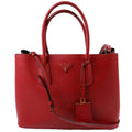 Saffiano Cuir Double Large Red