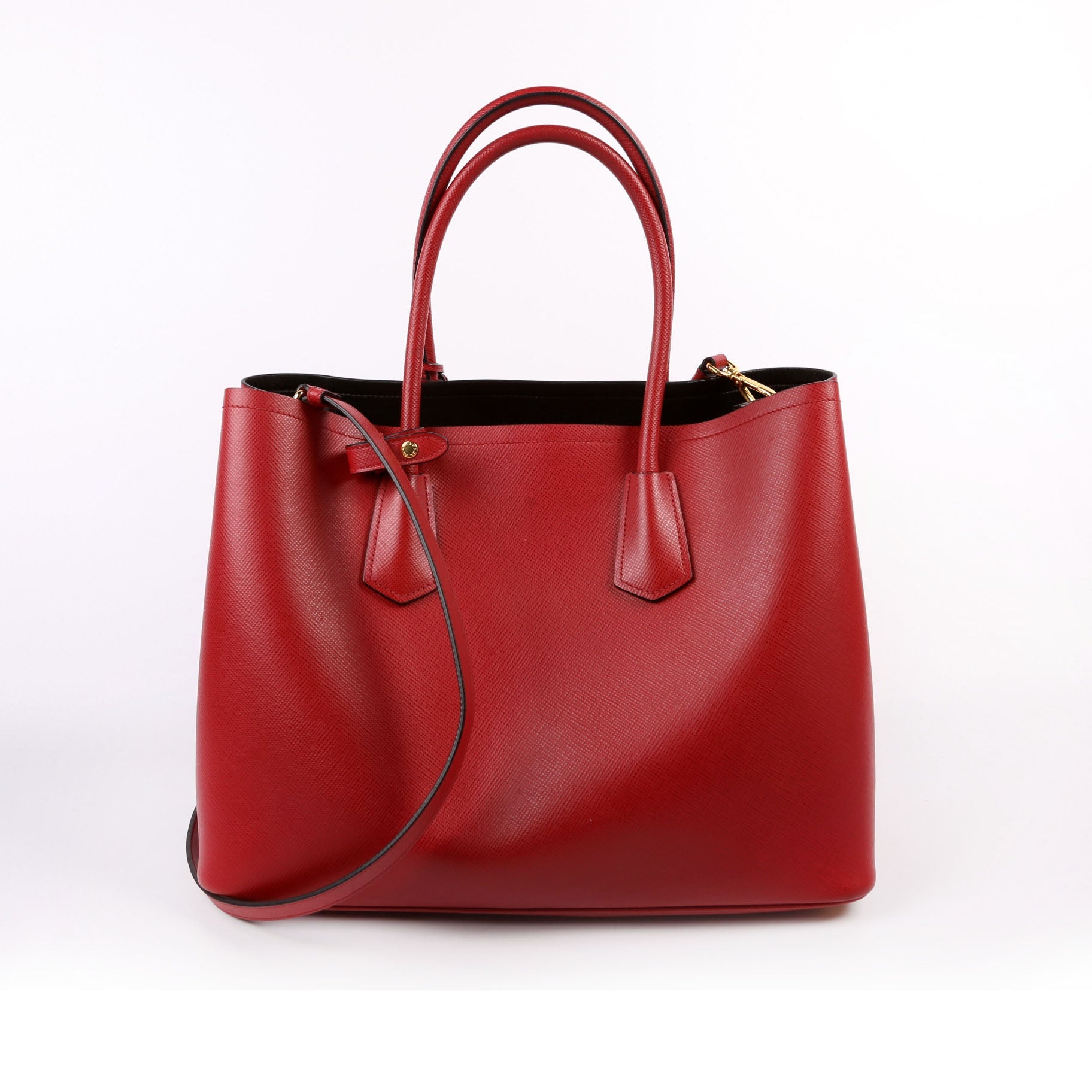 Saffiano Cuir Double Large Red