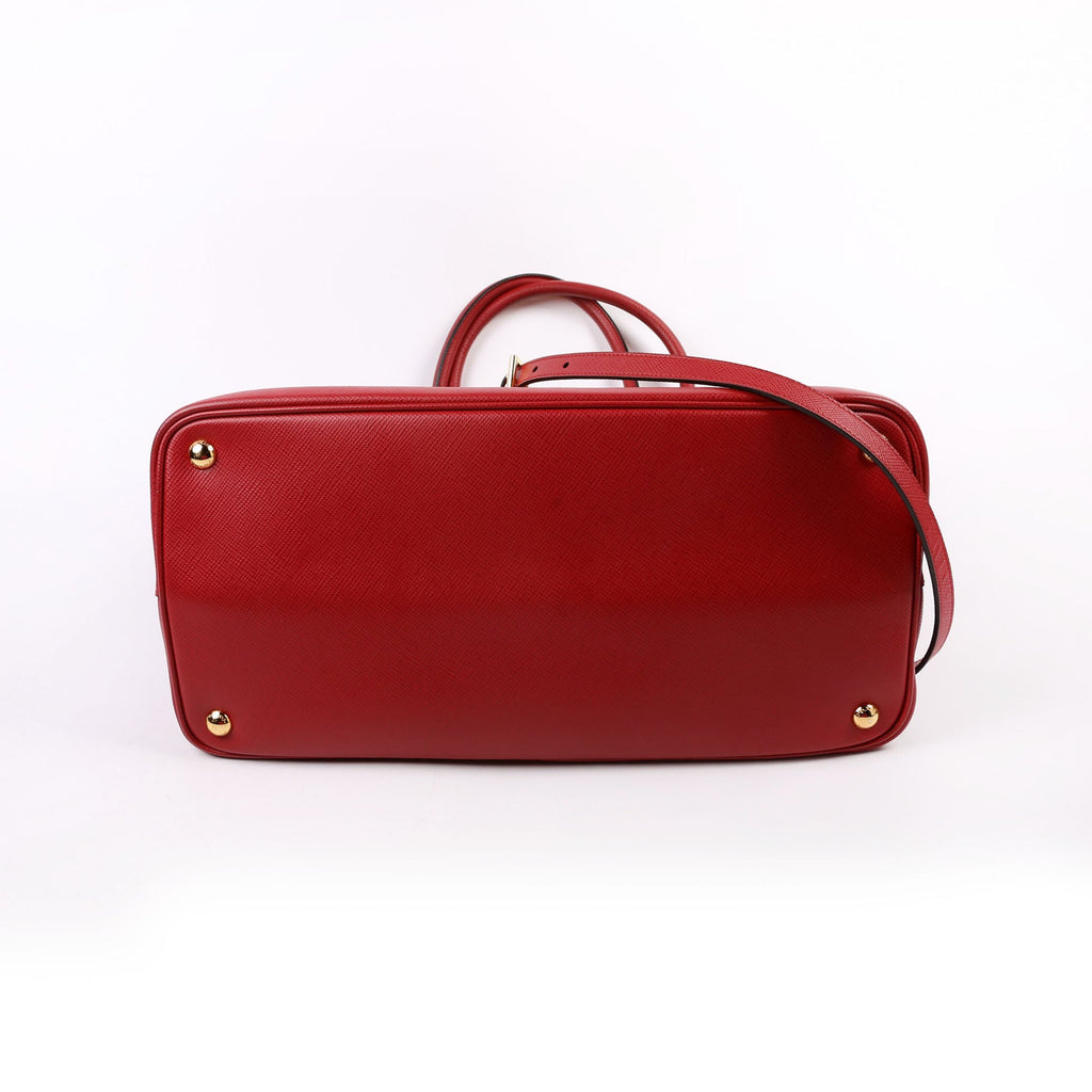 Saffiano Cuir Double Large Red