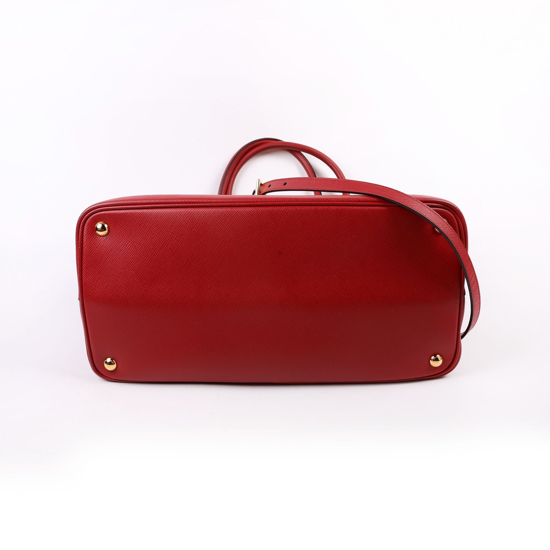 Saffiano Cuir Double Large Red
