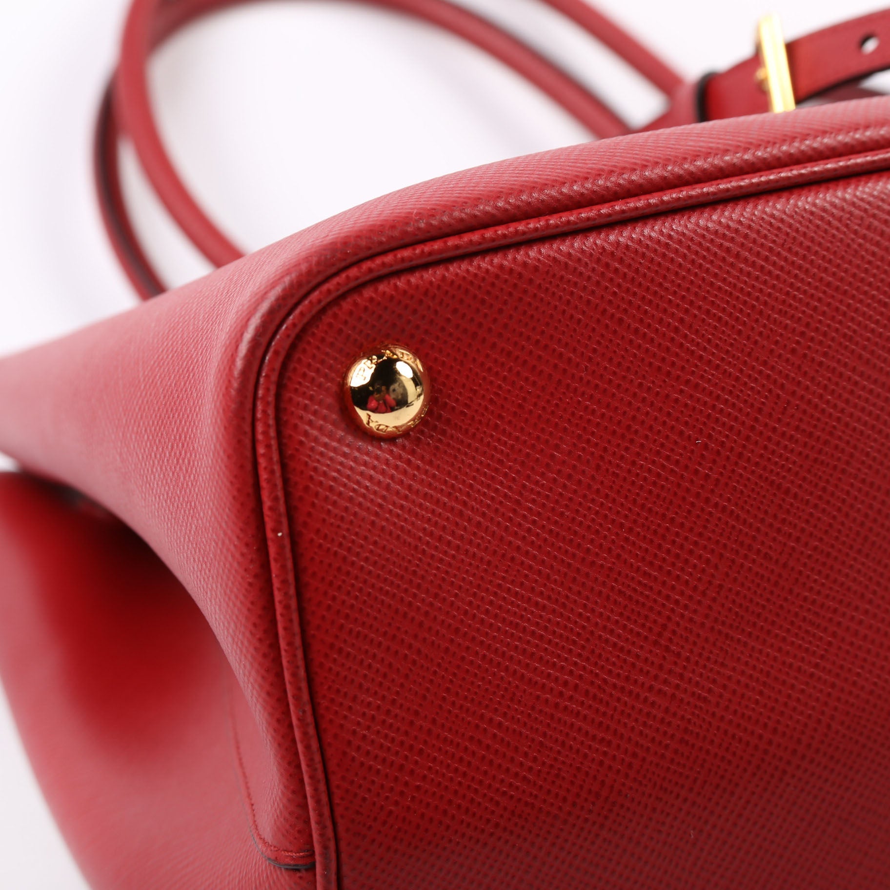 Saffiano Cuir Double Large Red