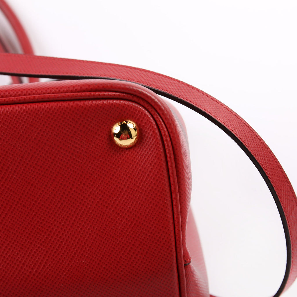 Saffiano Cuir Double Large Red