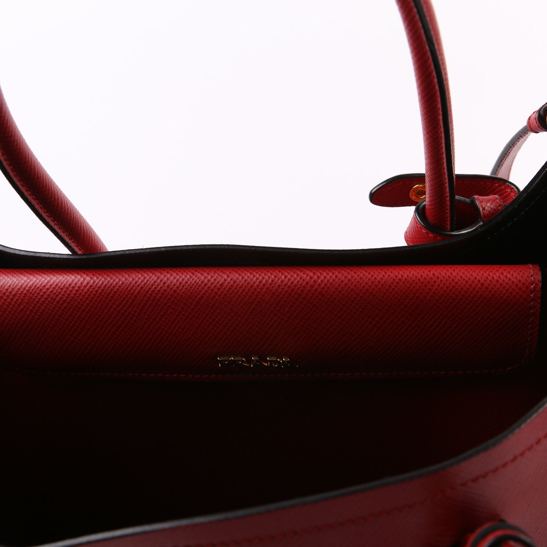 Saffiano Cuir Double Large Red