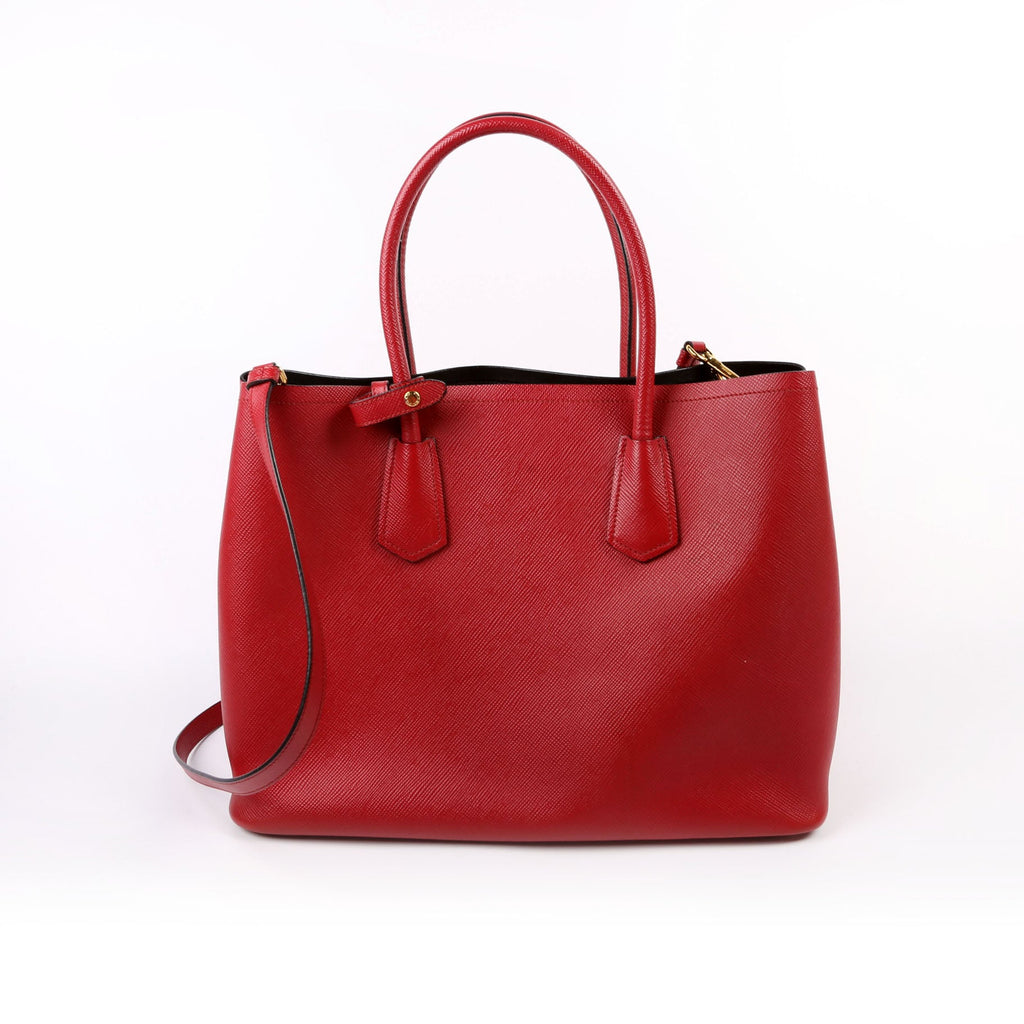 Saffiano Cuir Double Large Red