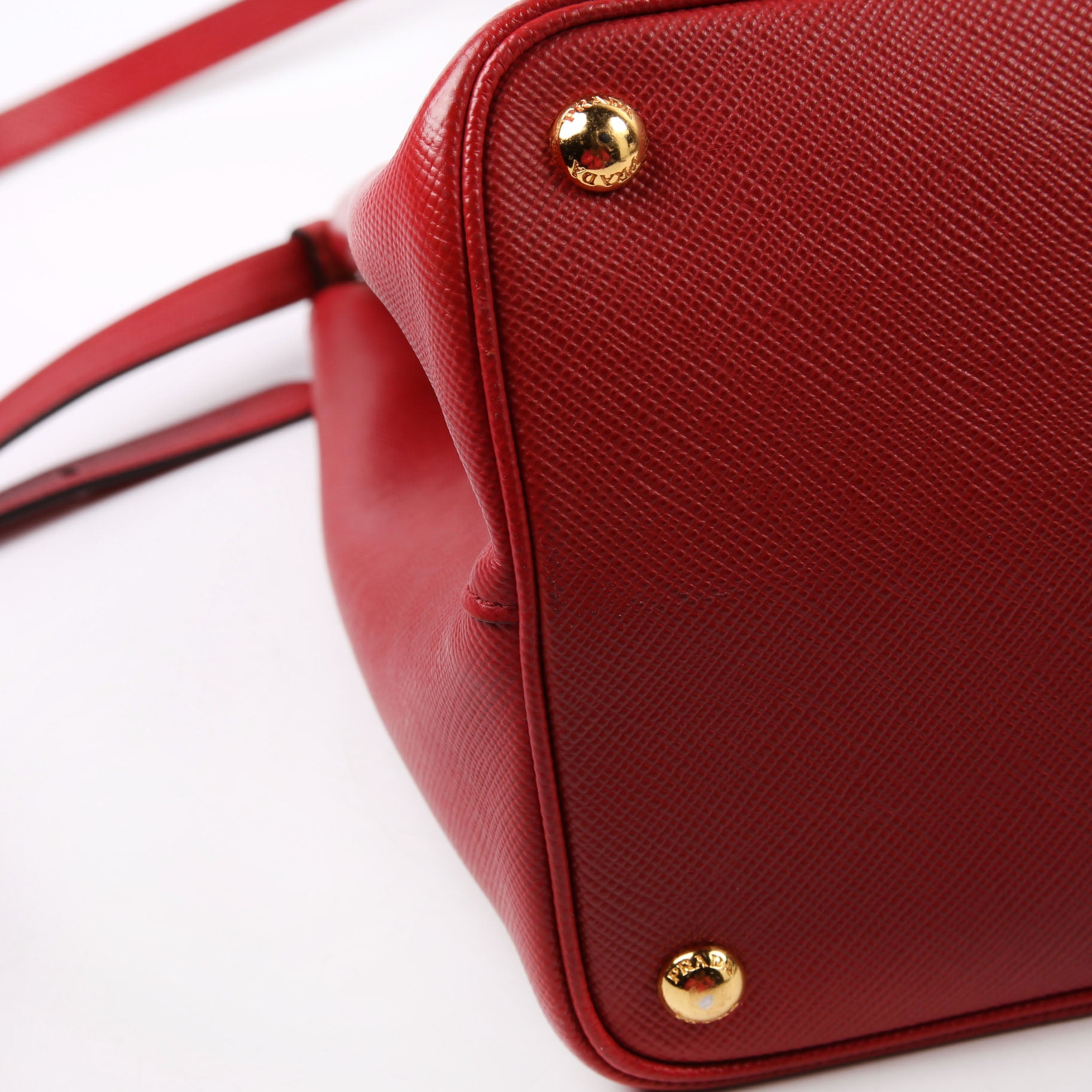 Saffiano Cuir Double Large Red