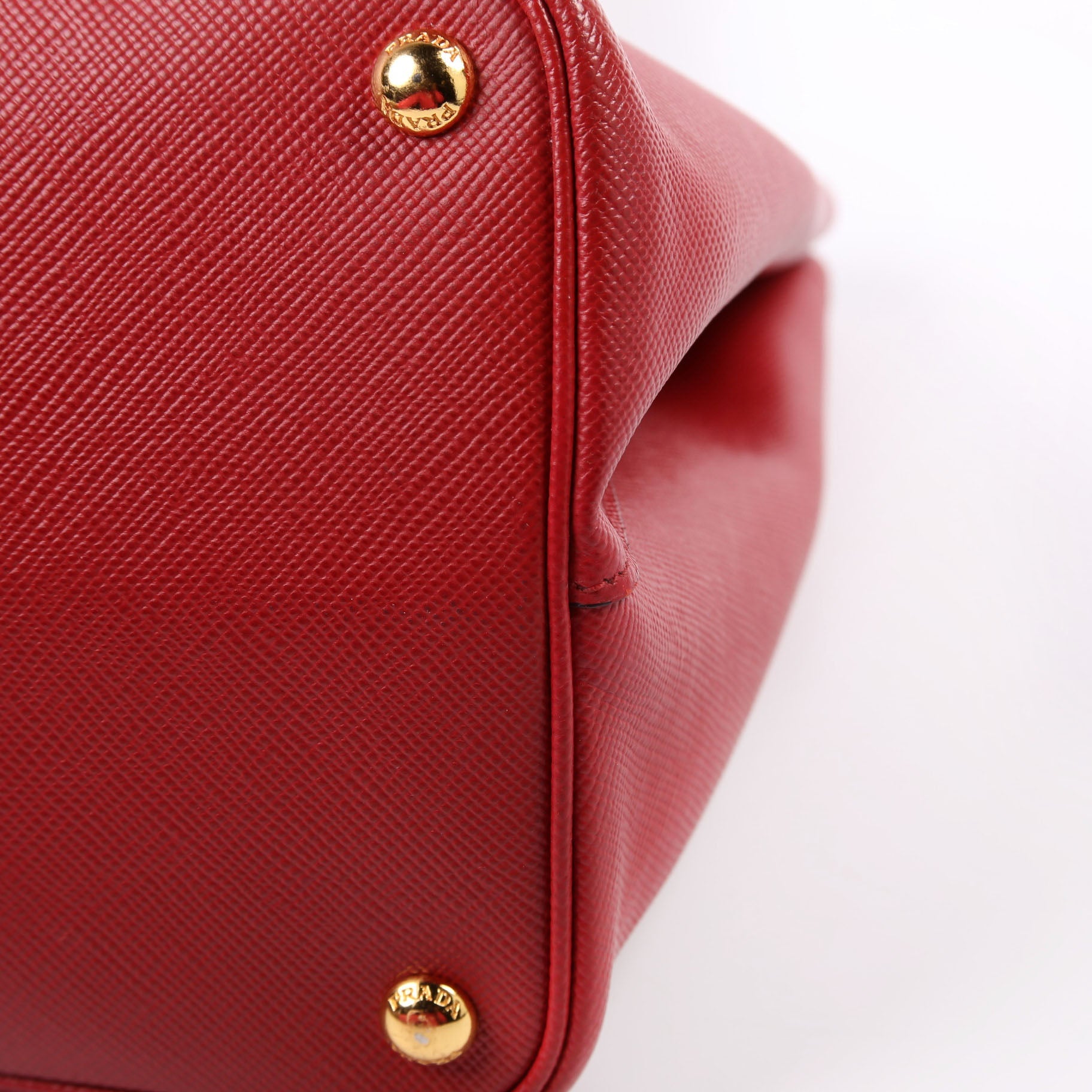 Saffiano Cuir Double Large Red