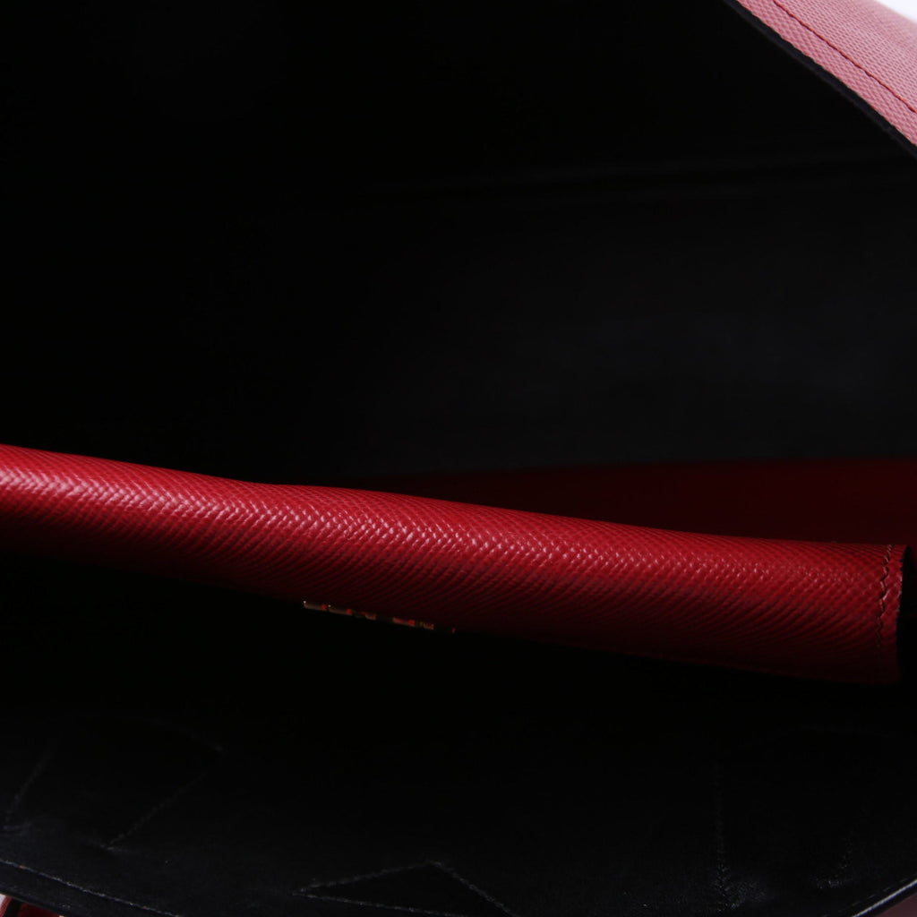 Saffiano Cuir Double Large Red