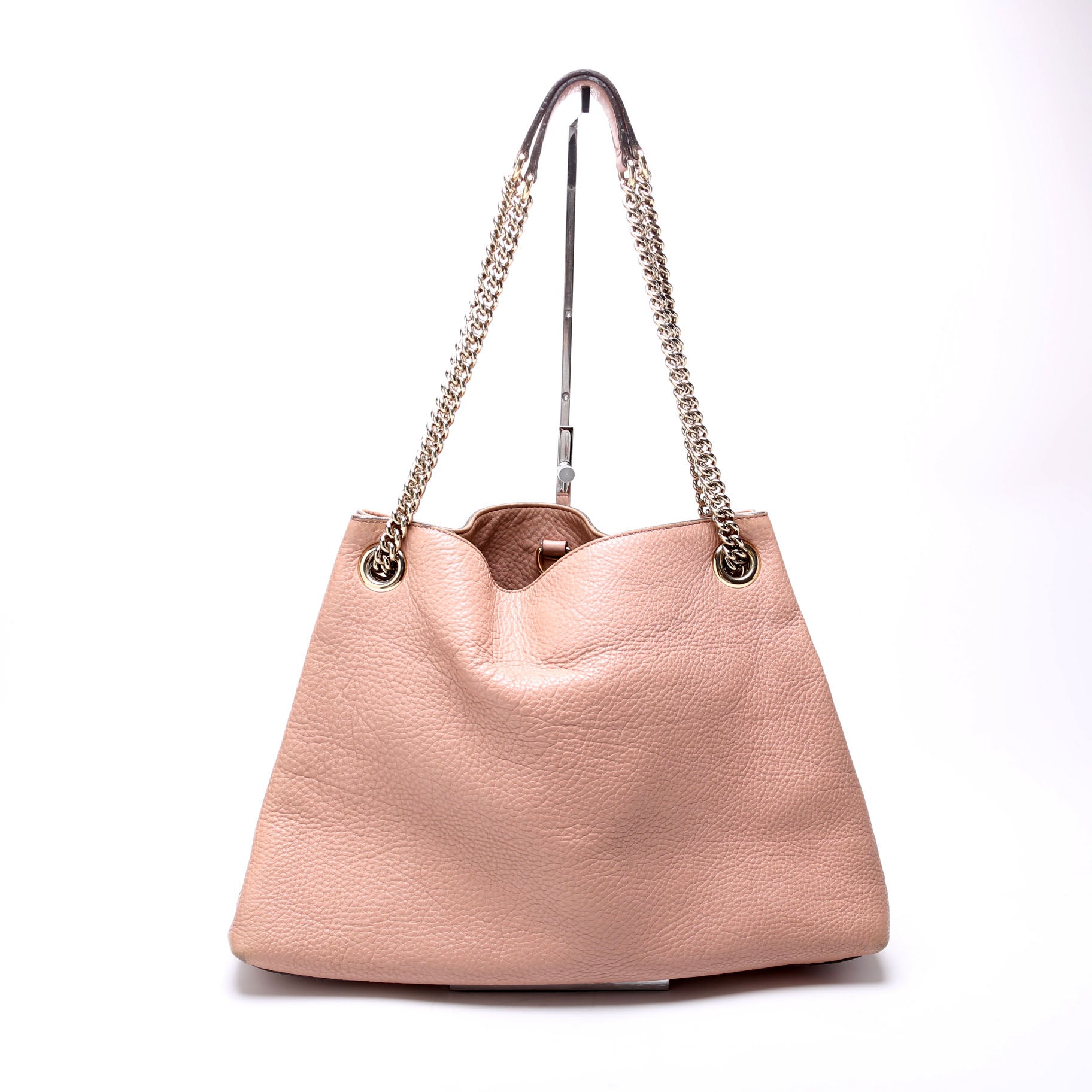 308982 Soho Leather Shoulder Medium Tan