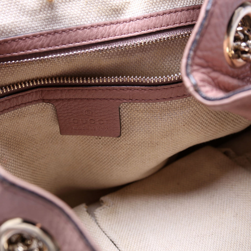 308982 Soho Leather Shoulder Medium Tan