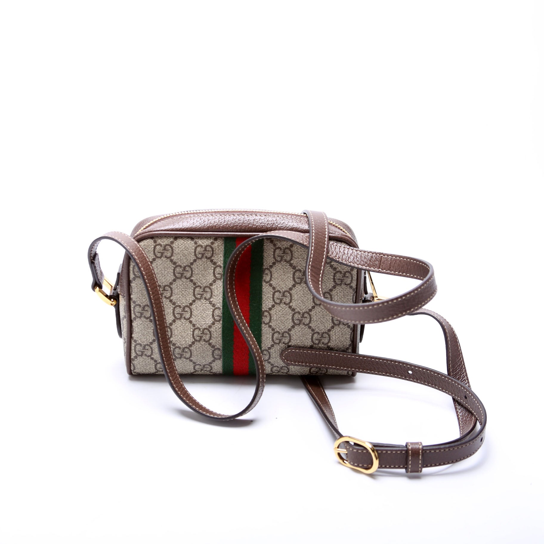 Gucci 517350 Ophidia Small Shoulder Bag Brown