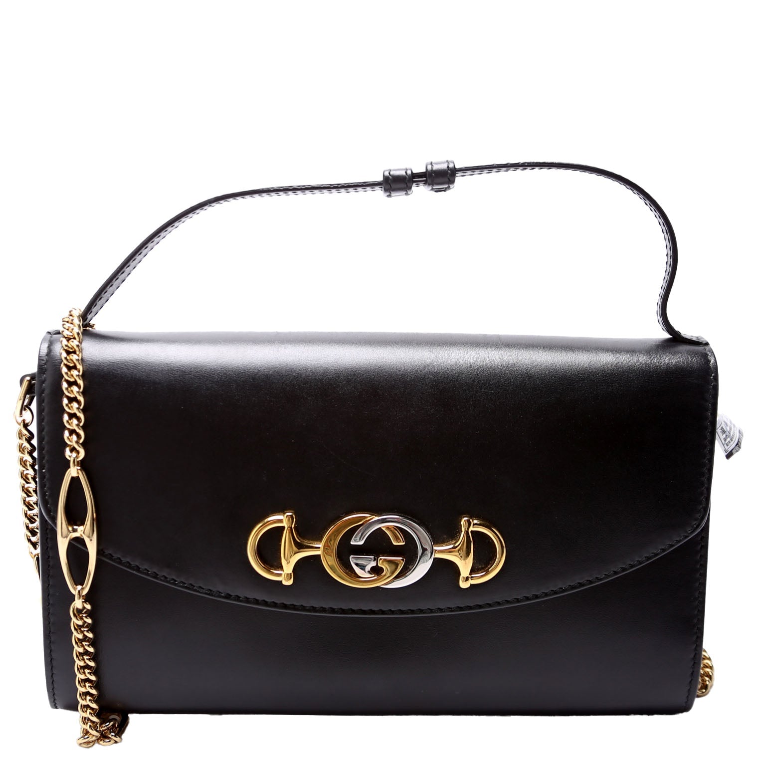 572375 Zumi Calfskin Mini Shoulder Bag Black