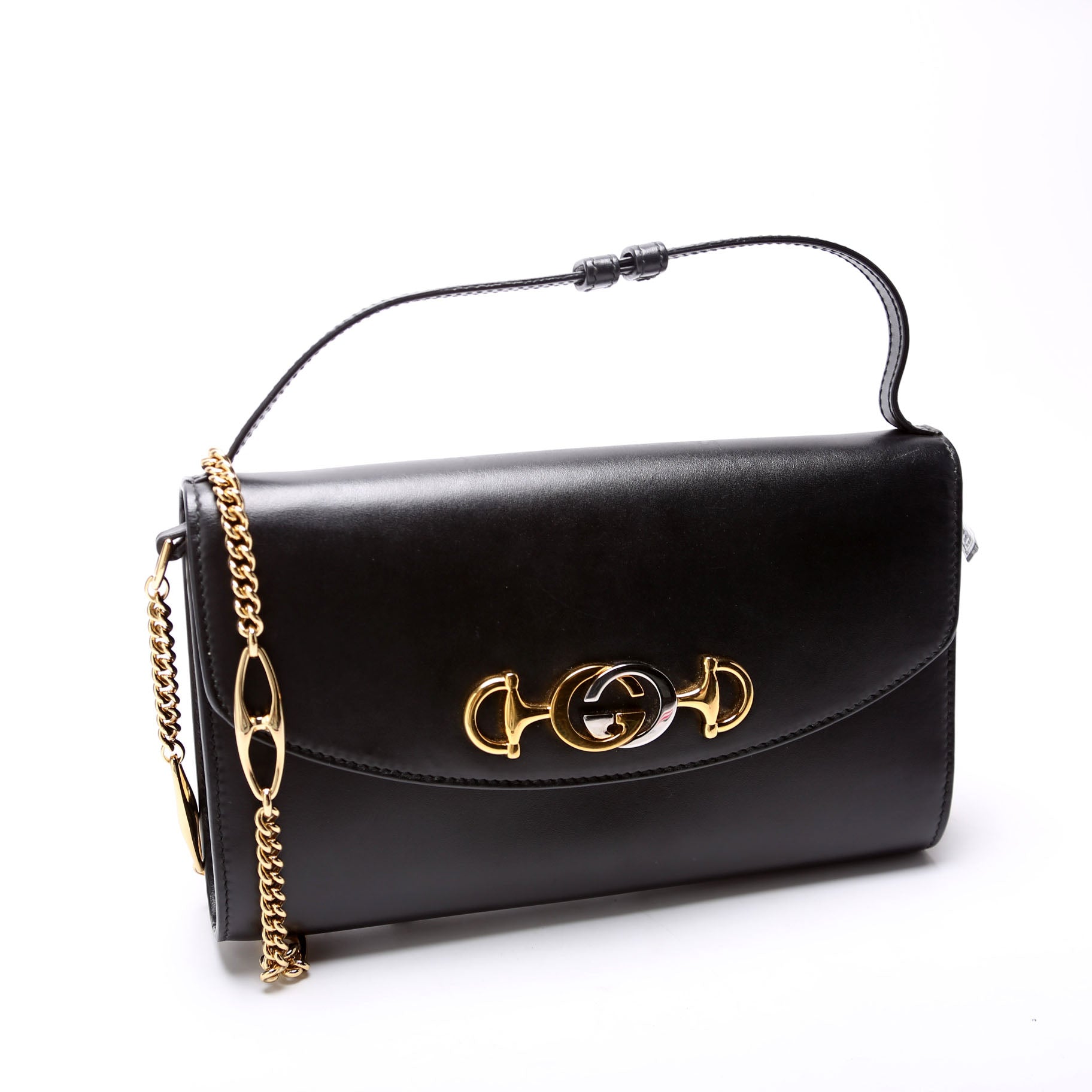 572375 Zumi Calfskin Mini Shoulder Bag Black