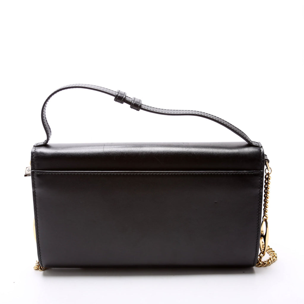 572375 Zumi Calfskin Mini Shoulder Bag Black