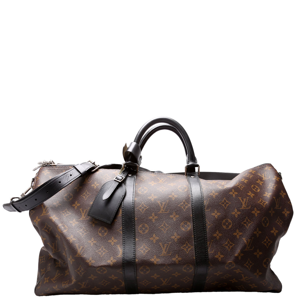 Keepall 55 Bandouliere Macassar Monogram