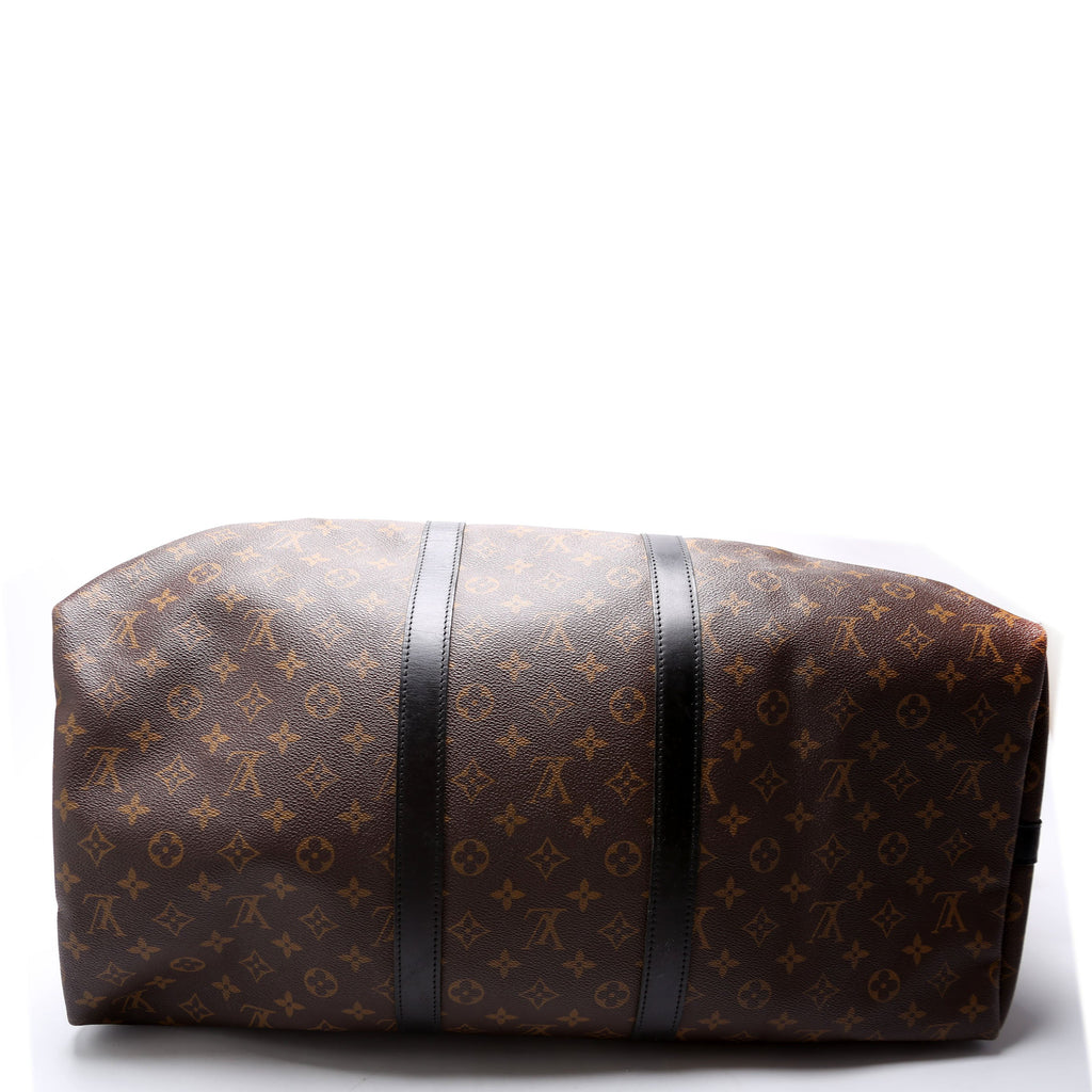 Keepall 55 Bandouliere Macassar Monogram