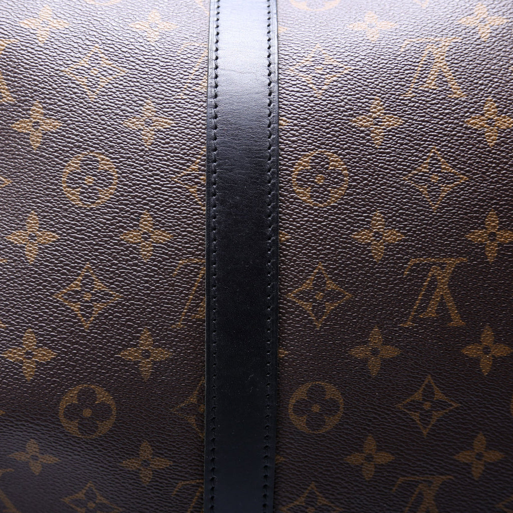 Keepall 55 Bandouliere Macassar Monogram