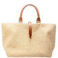 Marcie Raffia Tote Beige
