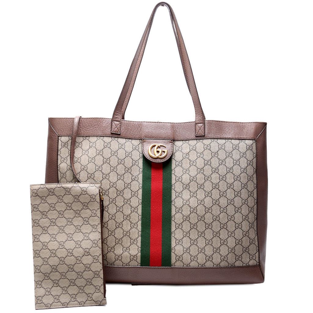 547947 Ophidia Soft GG Supreme Medium Tote Brown