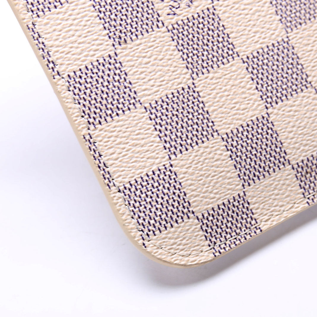 Pochette Only Damier Azur Neverfull Pink