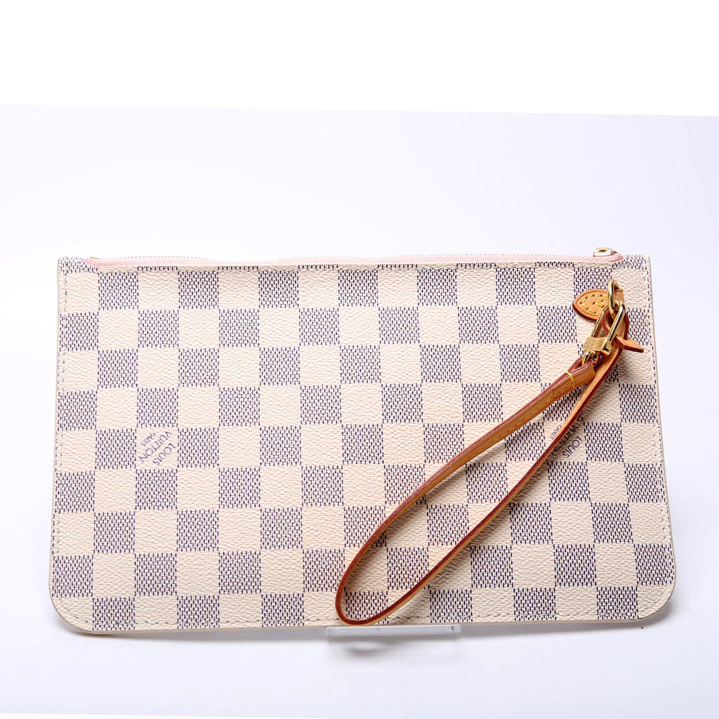 Pochette Only Damier Azur Neverfull Pink