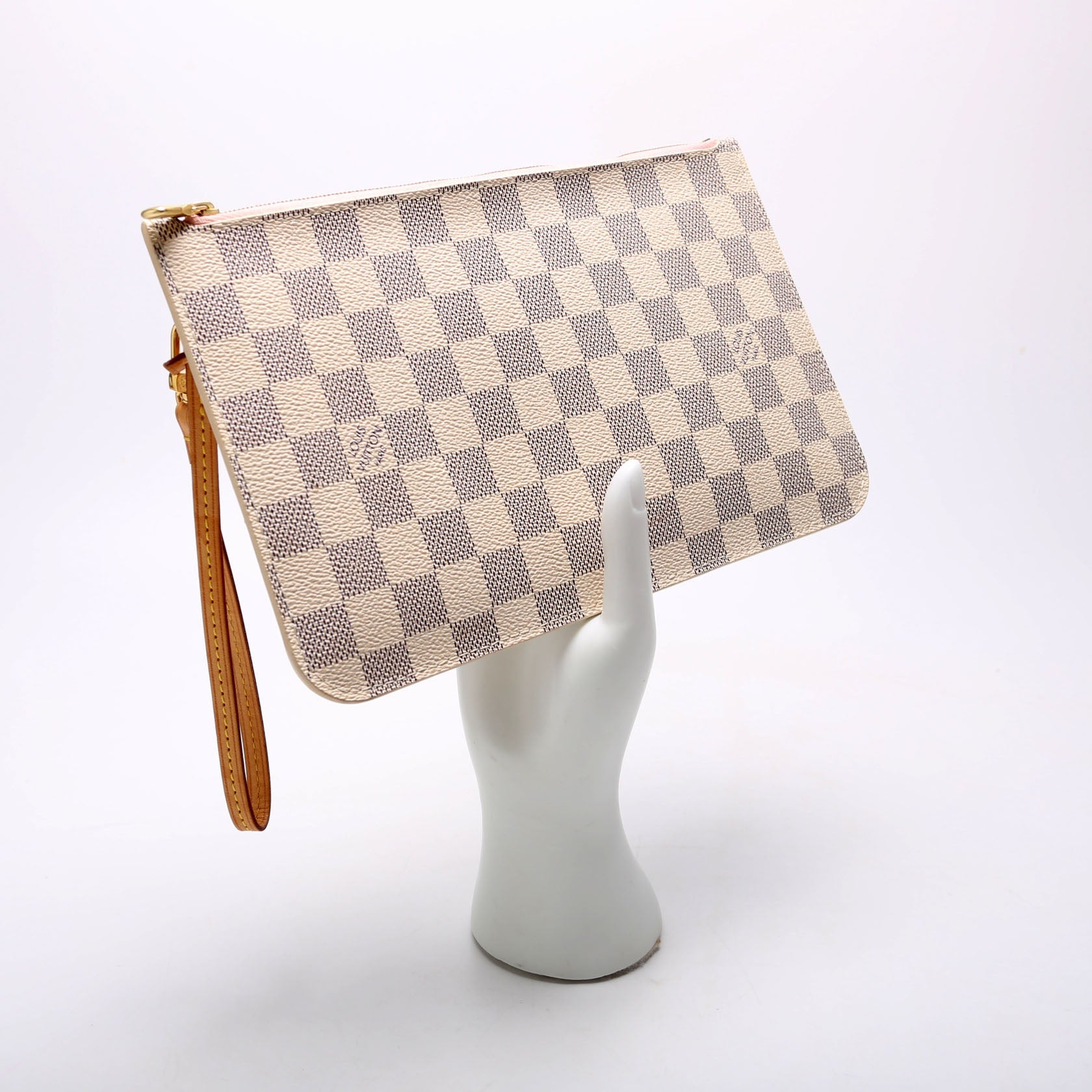 Pochette Only Damier Azur Neverfull Pink