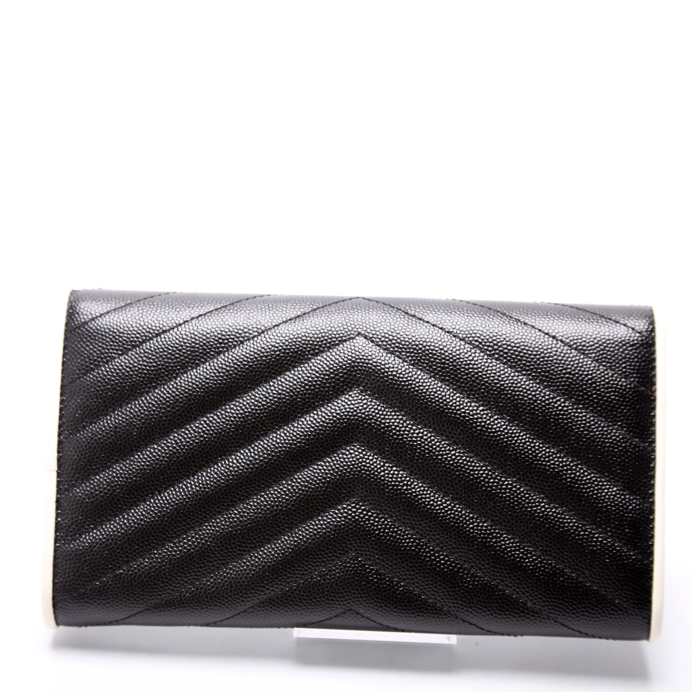Flap Wallet Large Grain De Poudre 372264 Black/White