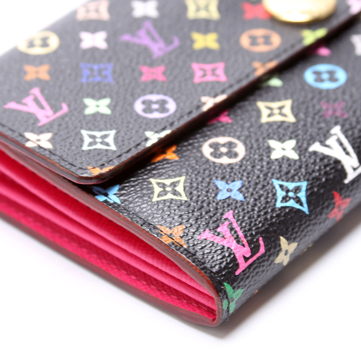 Sarah Wallet Multicolor Monogram Black