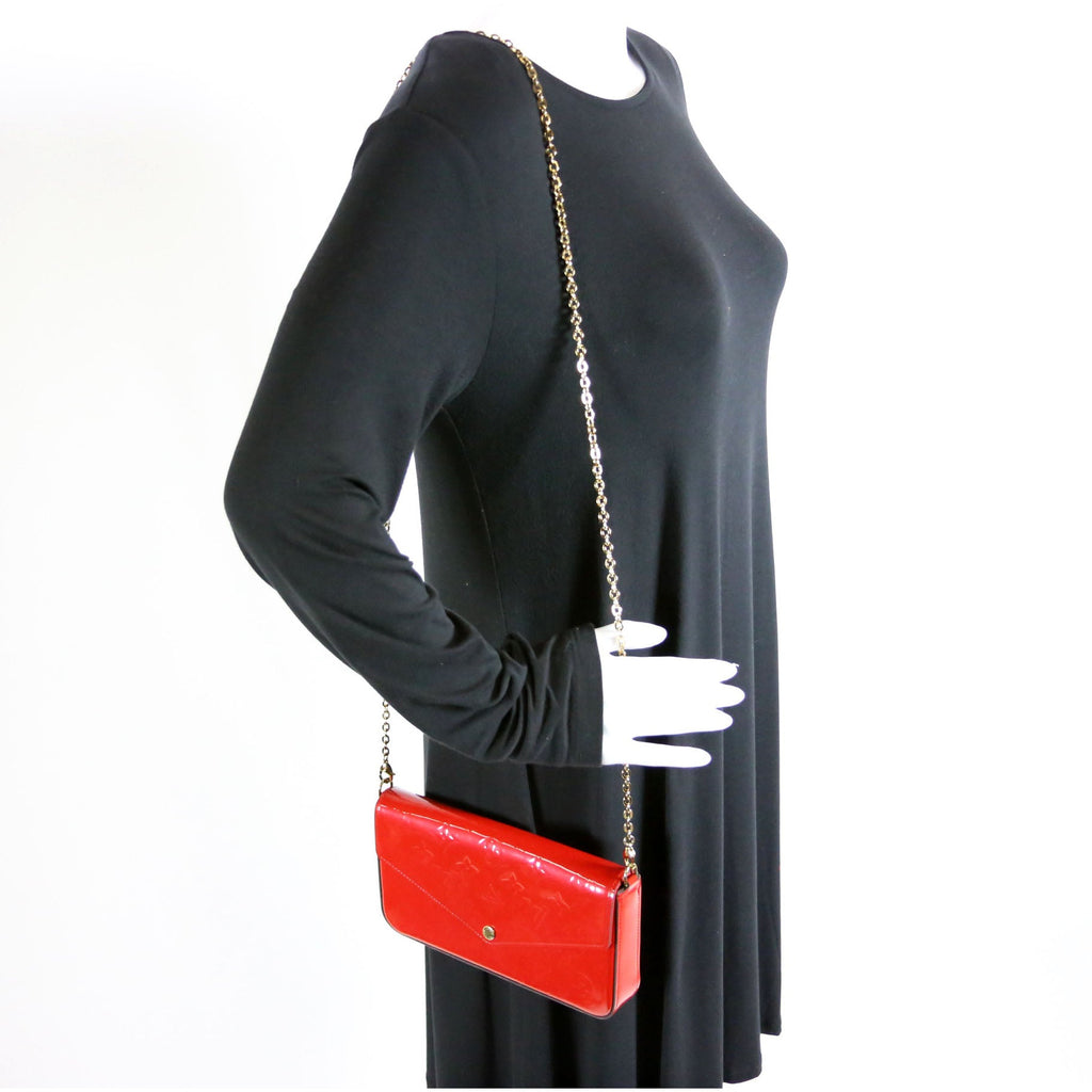 Pochette Felicie Vernis Red