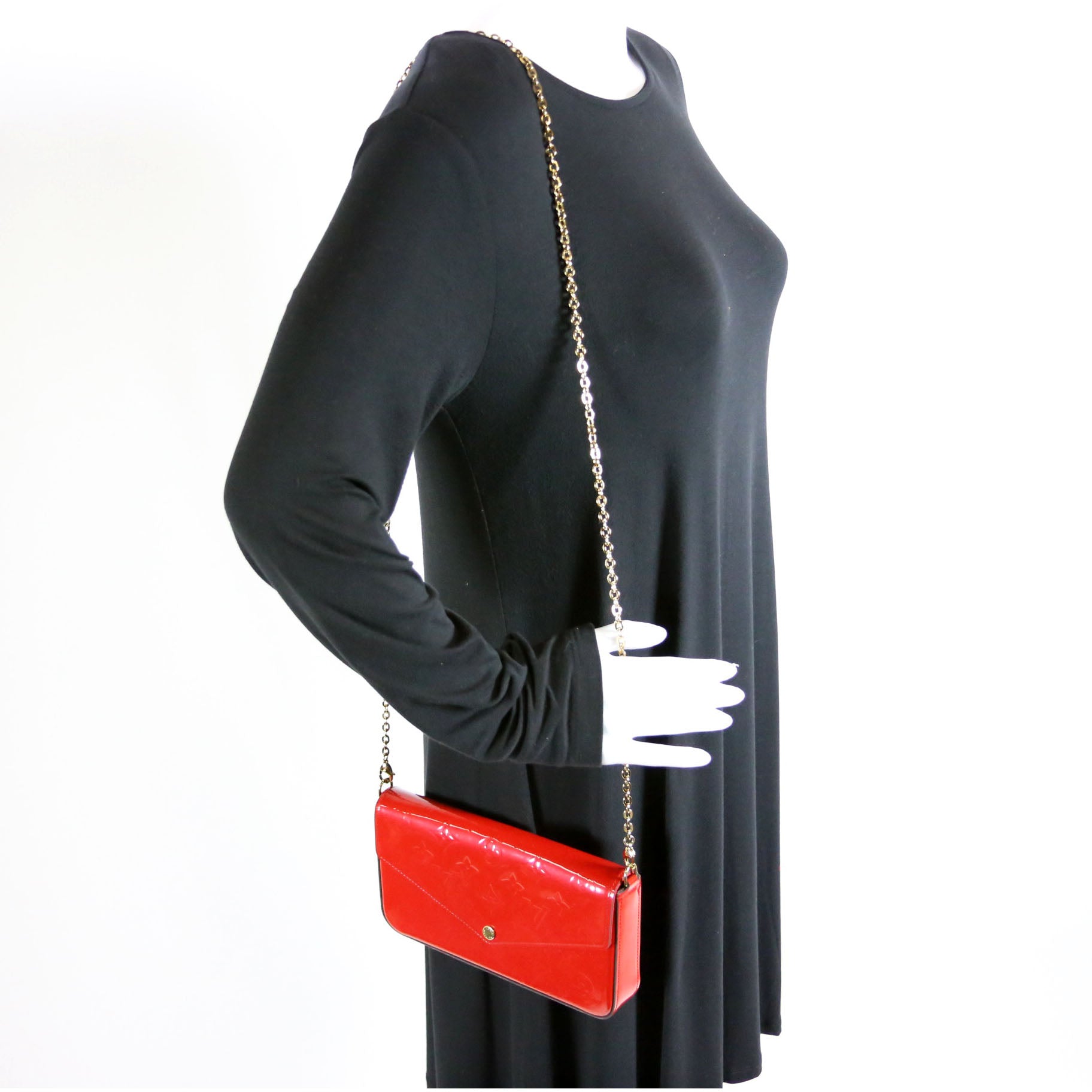Pochette Felicie Vernis Red