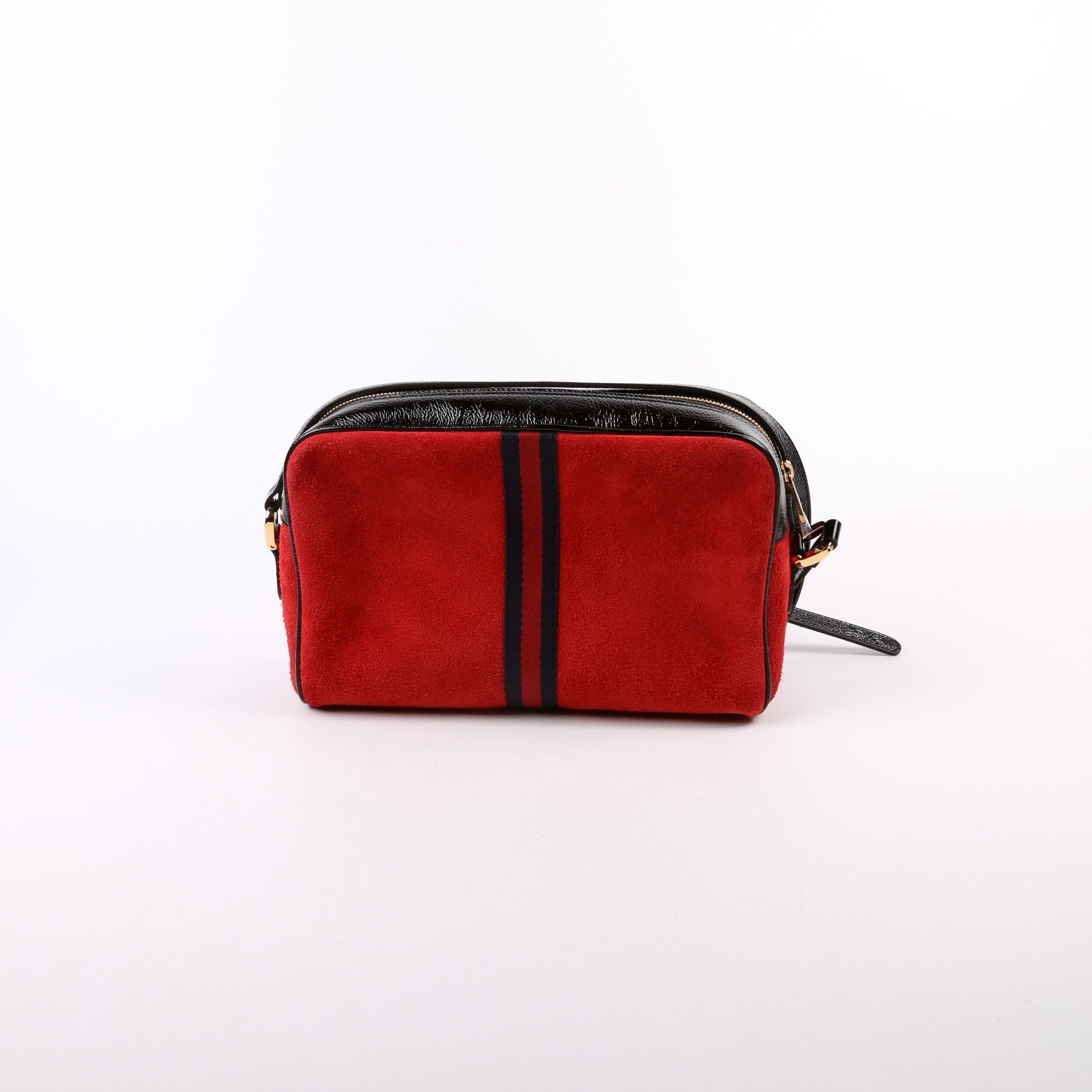 Gucci 517080 Ophidia Suede Small Crossbody Red