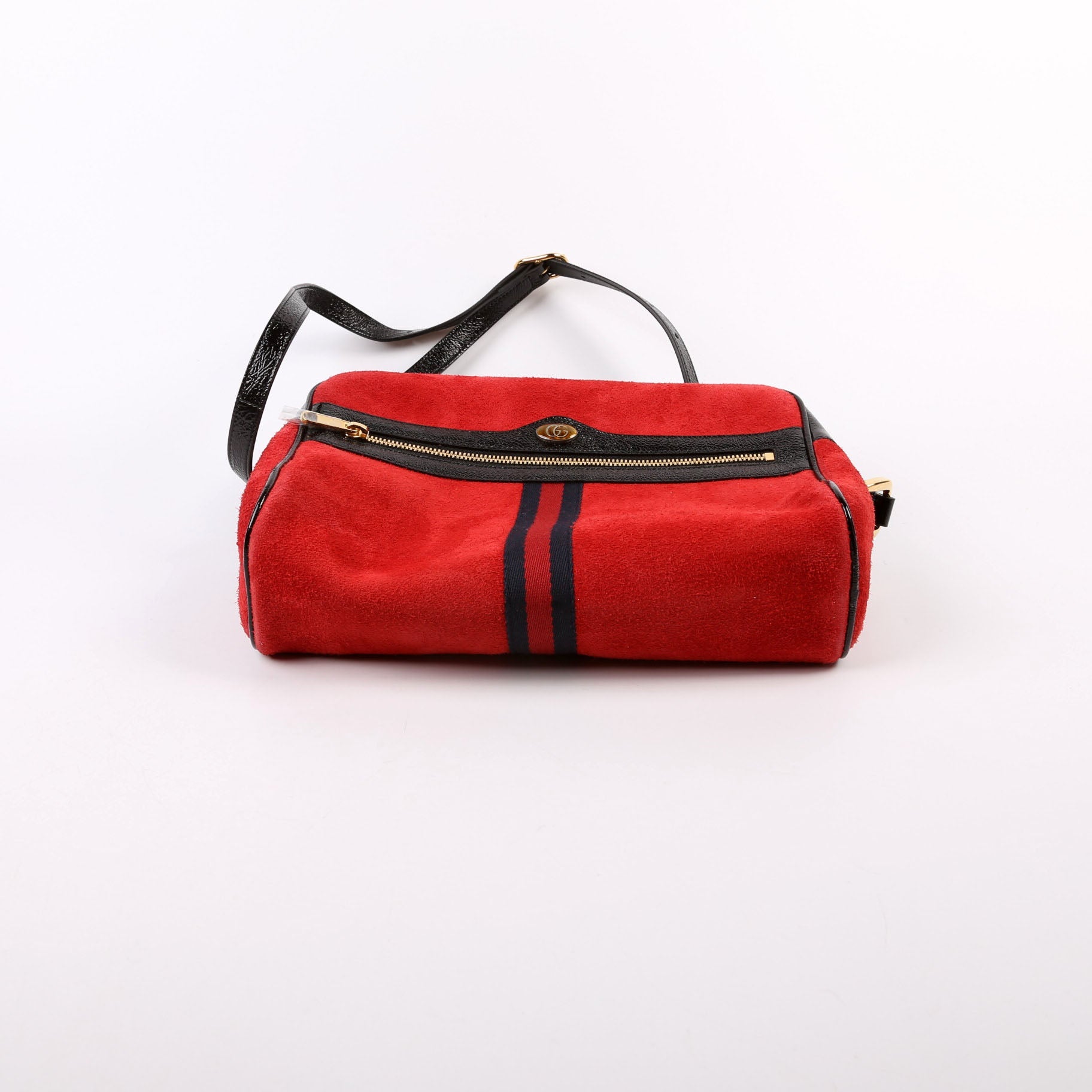Gucci 517080 Ophidia Suede Small Crossbody Red