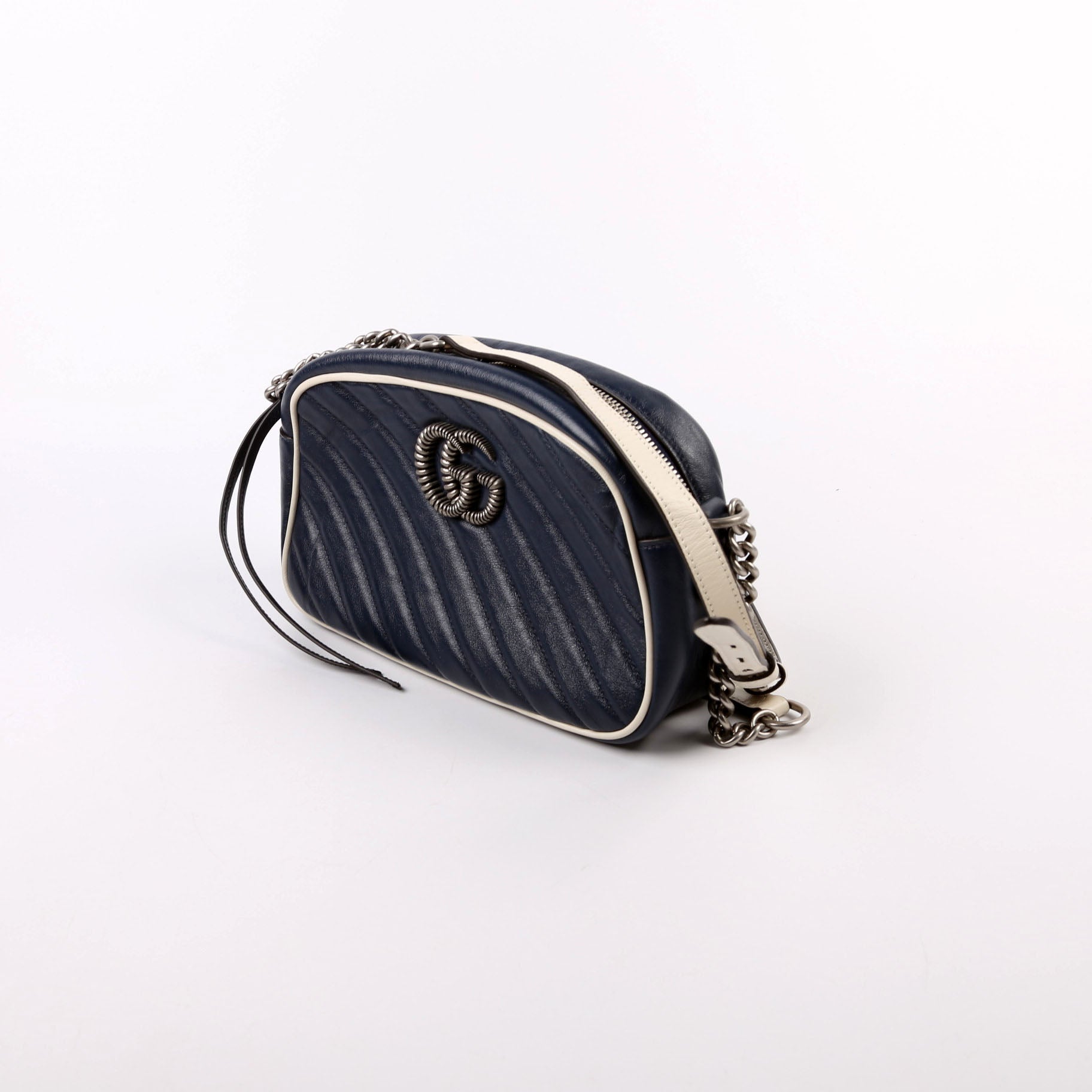 Gucci 447632 Small Leather Camera Blue