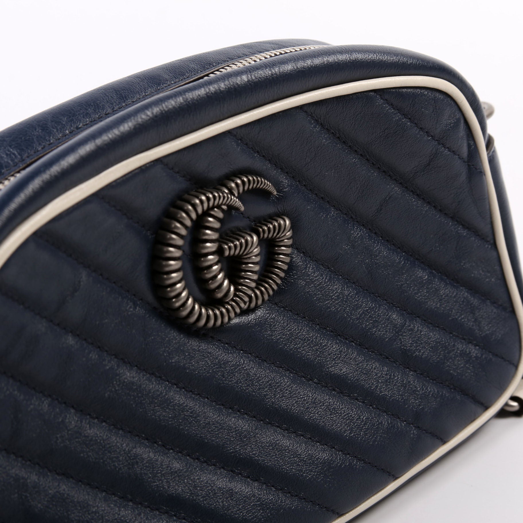 Gucci 447632 Small Leather Camera Blue