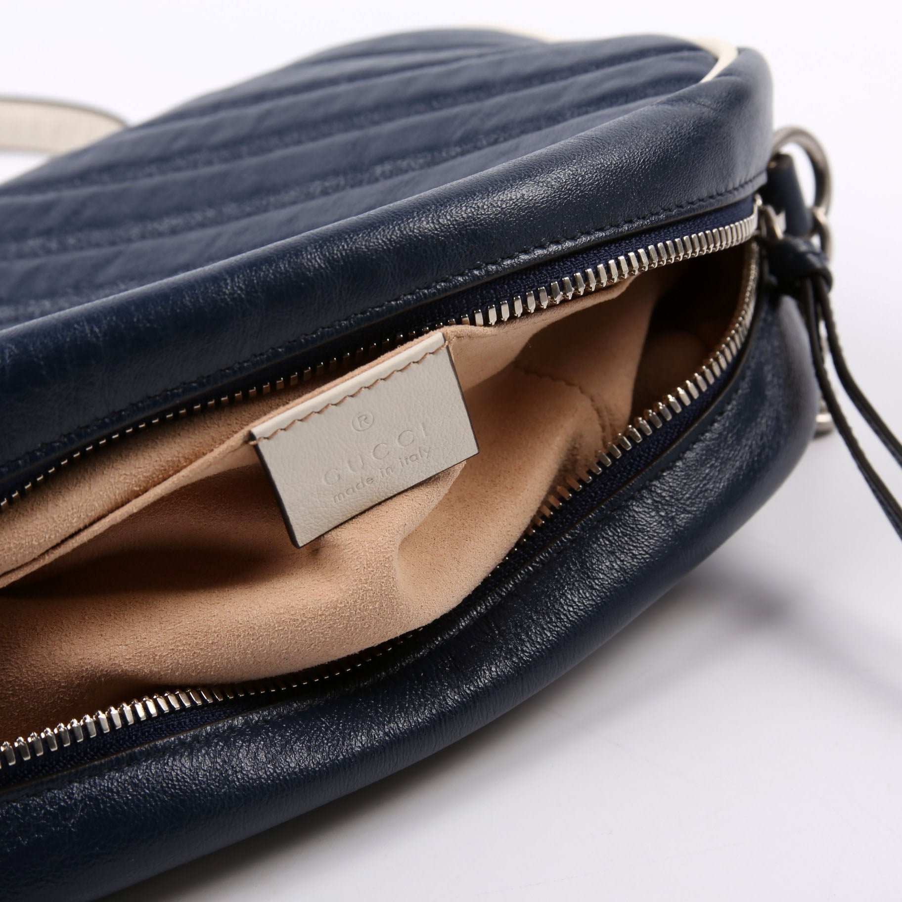 Gucci 447632 Small Leather Camera Blue