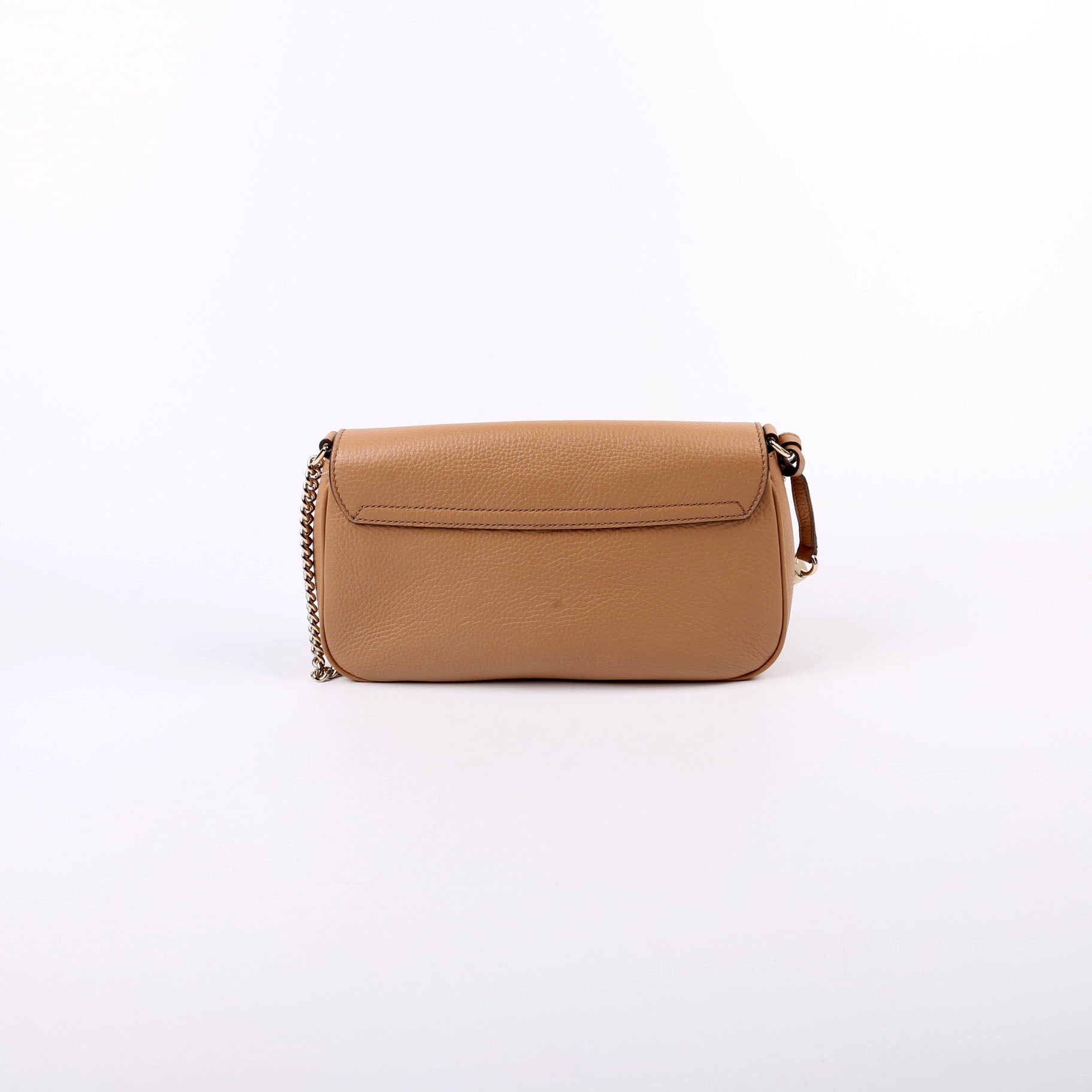 536224 Soho Chain Tassel Flap Beige