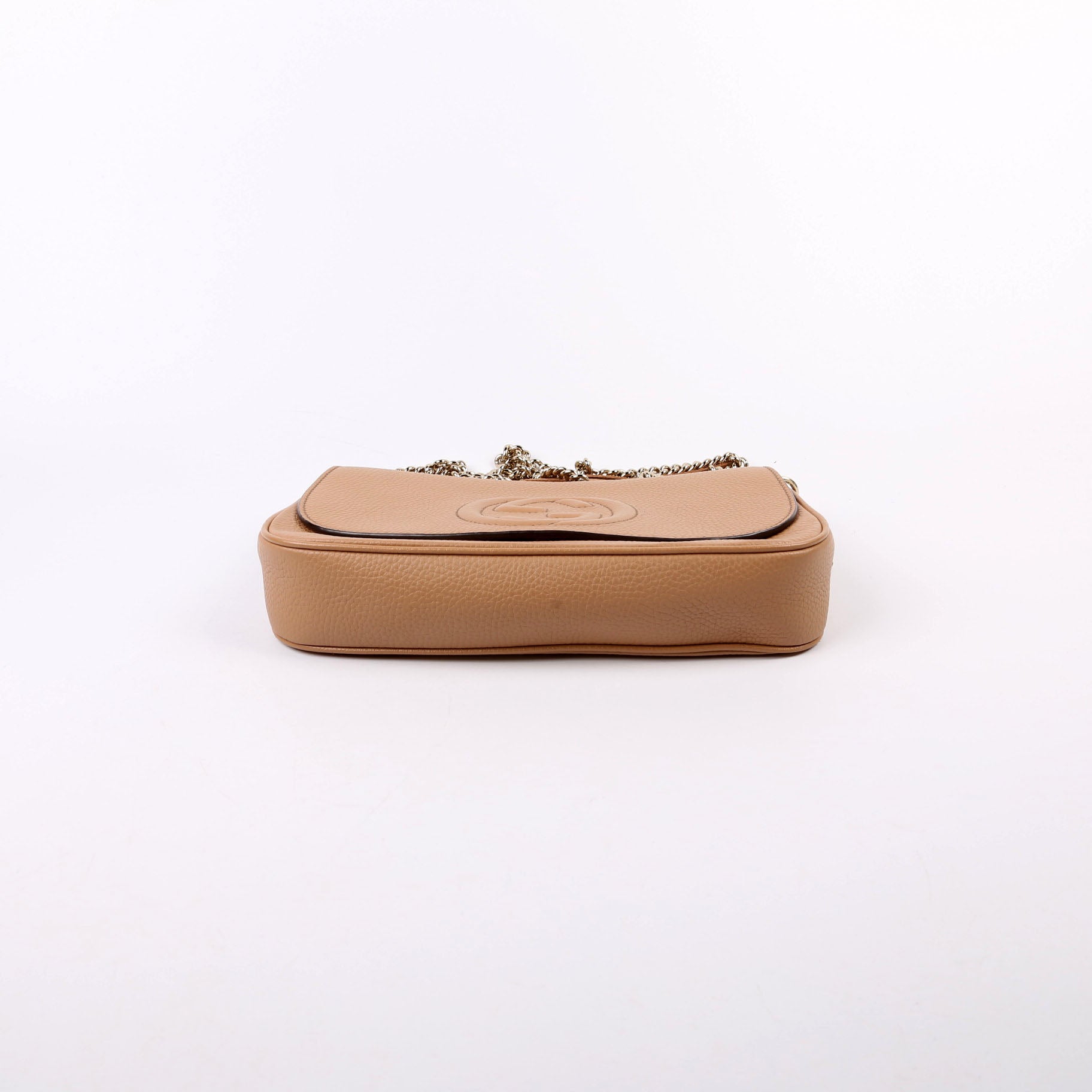 536224 Soho Chain Tassel Flap Beige