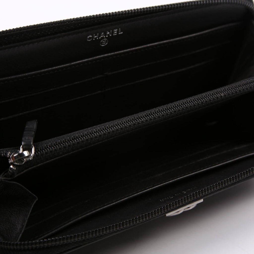 Boy Wallet Zip Around Chevron Lambskin 21M